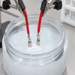 Metal sample exposure setup for corrosion evaluation.