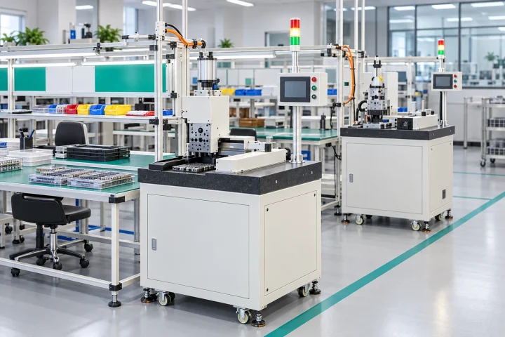 Riveting and connector assembly machines.