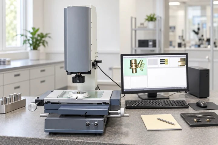 Optical vision measuring instrument and sample stage.