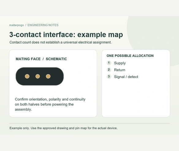 3-contact interface example allocation; not a universal pin map.
