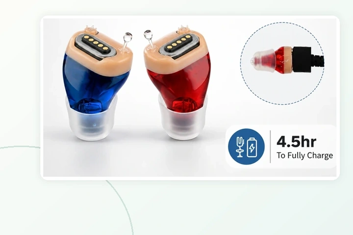 Hearing-aid interface design illustration