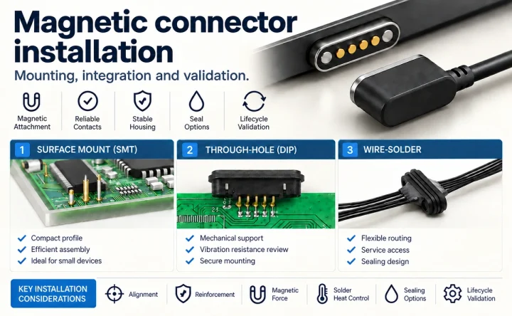 Magnetic Connector Installation: Mounting Methods and Load Requirements