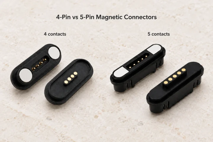 4-Pin vs 5-Pin Magnetic Connectors: A Design Comparison