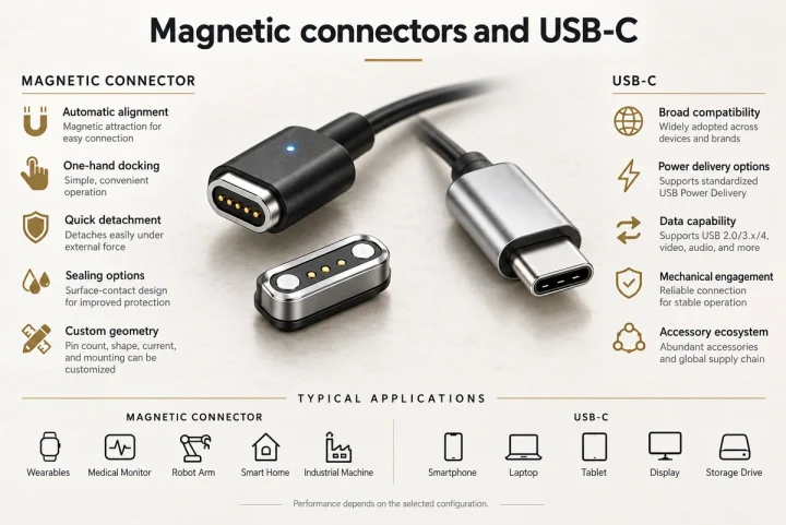 Magnetic Connectors and USB-C: Compare the Complete Interface