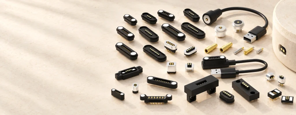 Magnetische Steckverbinder und Kontaktschnittstellen.