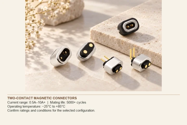 Two-contact Magnetic Connectors: Current and Performance Guide