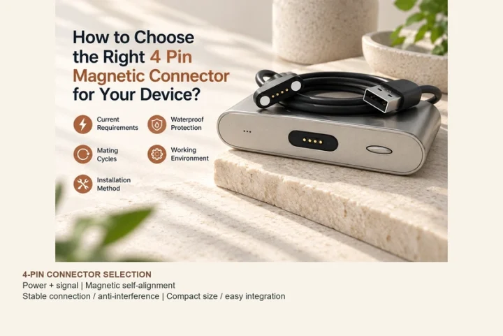 Selecting a Four-contact Magnetic Connector for Your Device