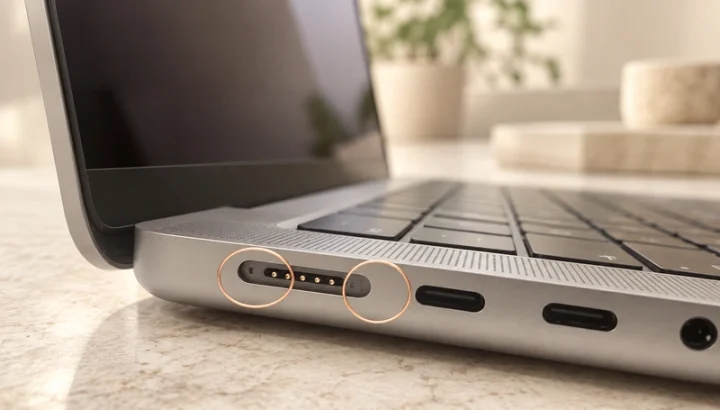 Does laptop magnetic contact charging Use Pogo Pins? Evidence and Design Principles