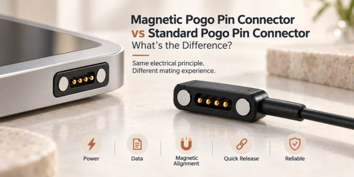 Magnetic and Standard Pogo-Pin Connectors: Mating Design Comparison