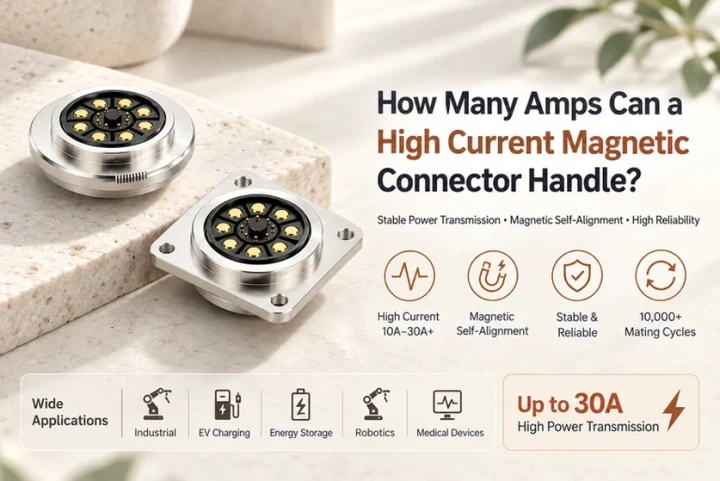 High-current Magnetic Connectors: Amperage and Rating Conditions