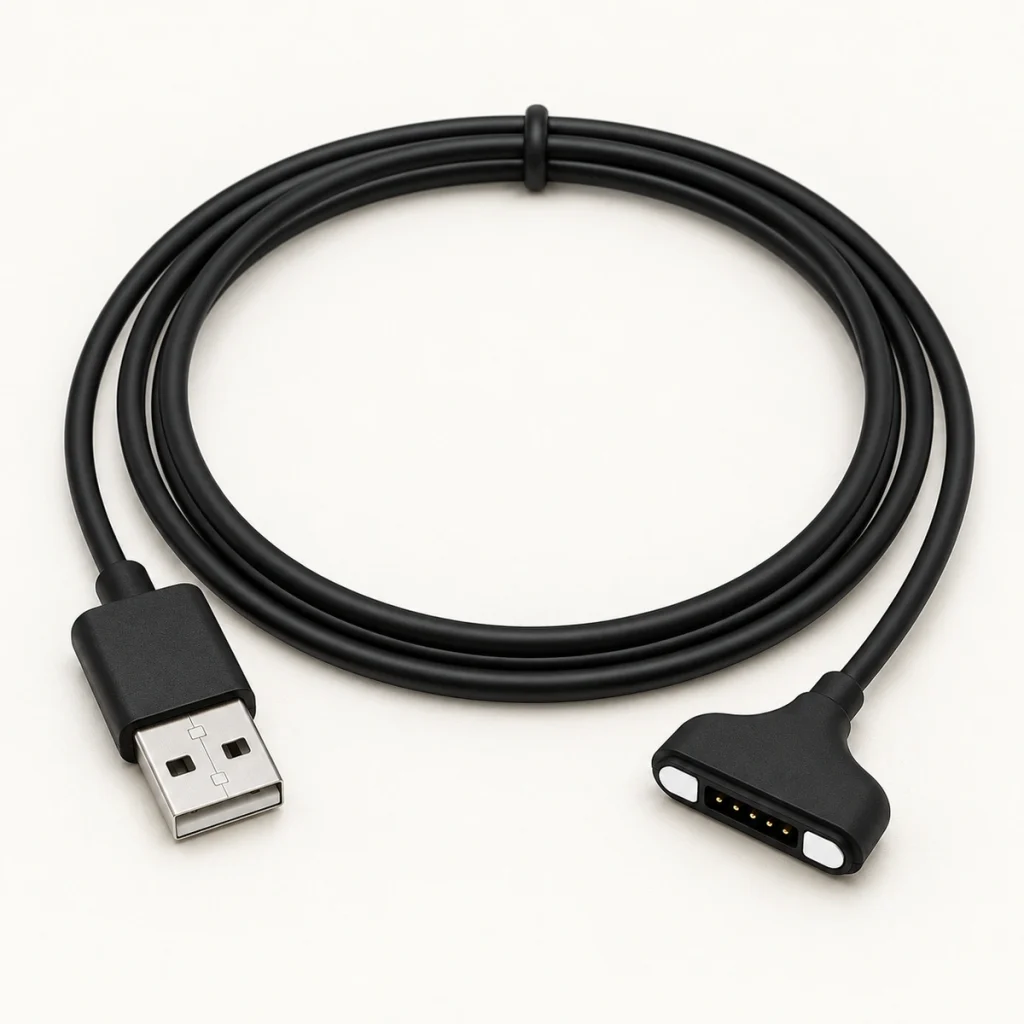 Five-contact USB-A magnetic cable with its original wide T-shaped rear-entry head.